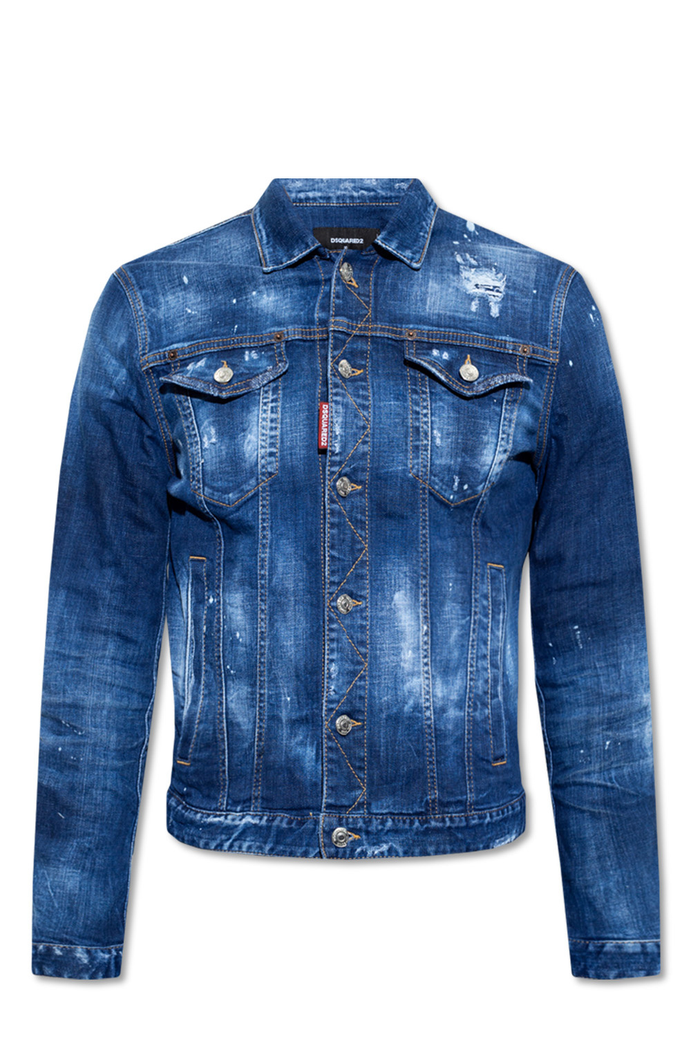 D SQUARED2 デニムジャケット 22SS◆D SQUARED2◆Icon Spray Dan ブルー デニム ジャケット(2)