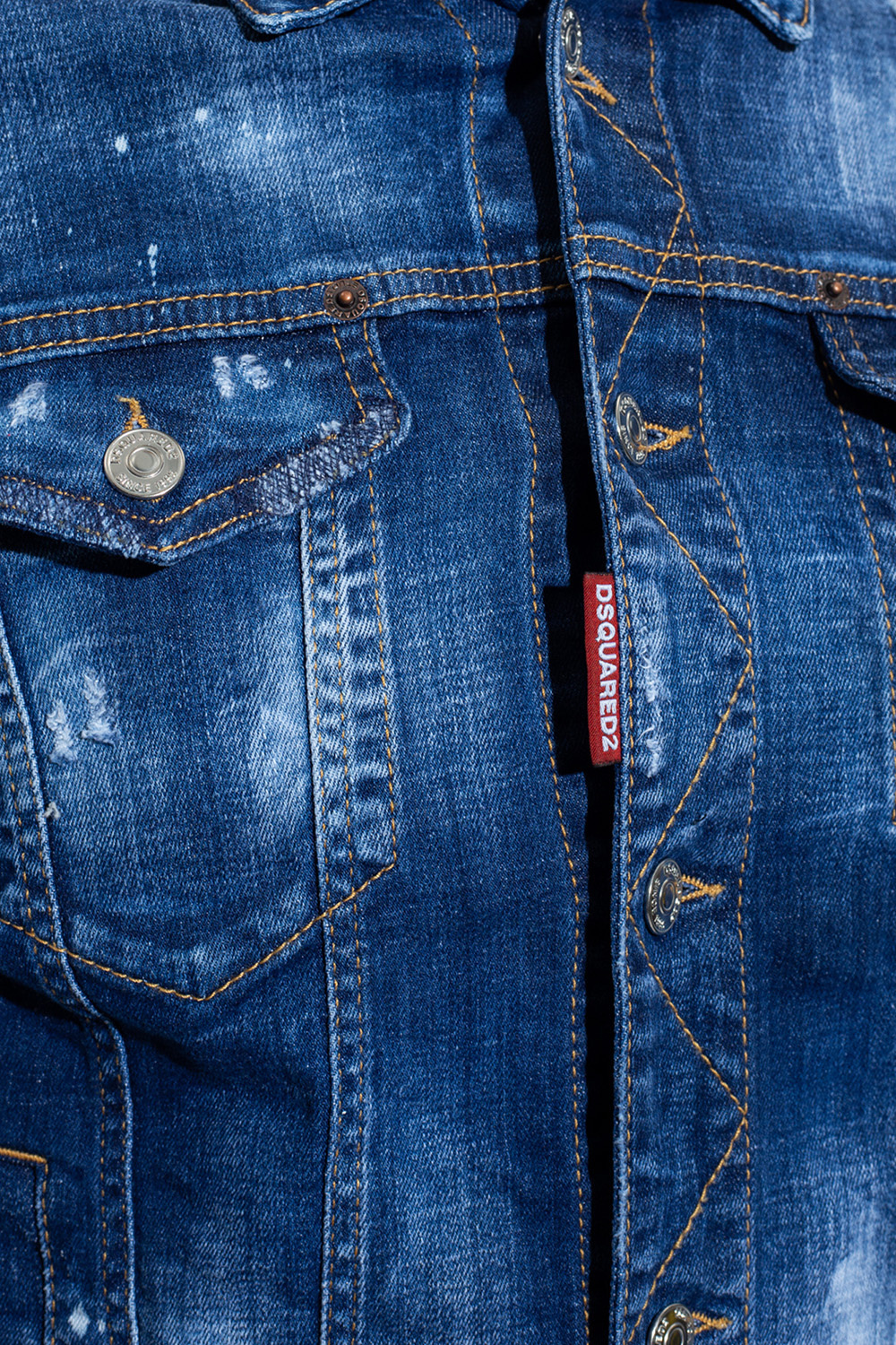 D SQUARED2 デニムジャケット 22SS◆D SQUARED2◆Icon Spray Dan ブルー デニム ジャケット(6)