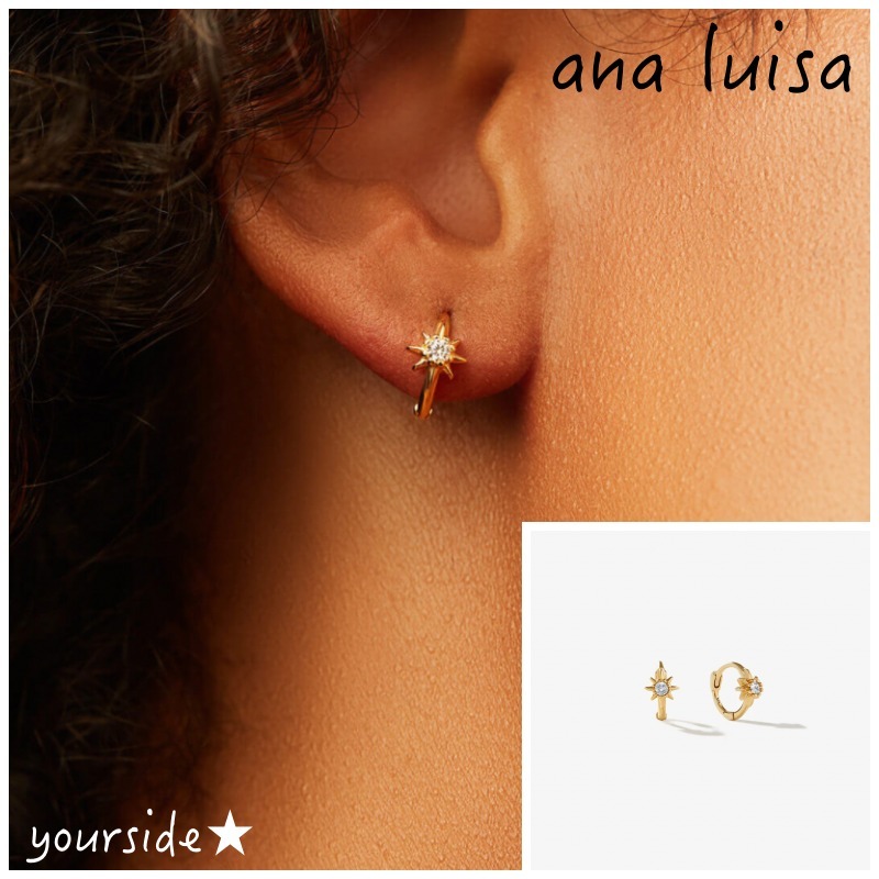 数量限定価格!! 【ana luisa】★ELIOS*14Kハギーフープピアス★送関込 ピアス 数量限定価格!! 【ana luisa】★ELIOS*14Kハギーフープピアス★送関込 ピアス