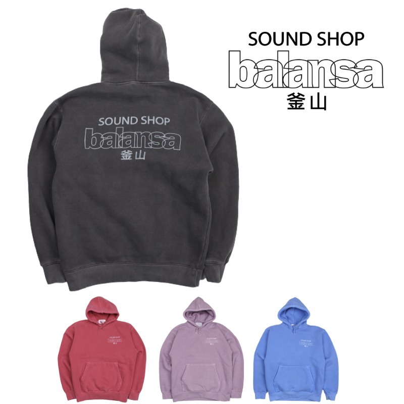 【SOUND SHOP BALANSA】GARMENT DYEING HOODIE