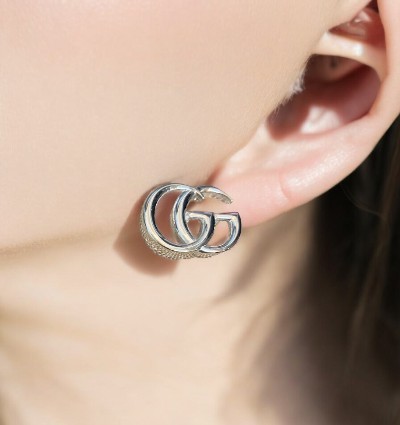 GUCCI】ダブルG フラワー スタッズ ピアス (GUCCI/ピアス