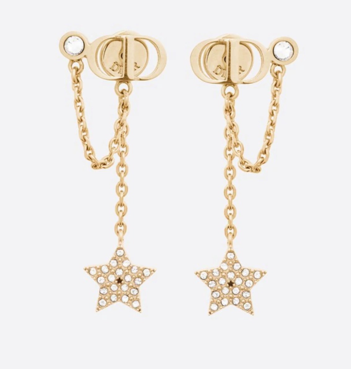 Dior ピアス 日本即発★ディオール DIOR PETIT CD ピアス メタル クリスタル(3)