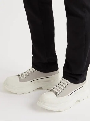 alexander mcqueen スニーカー ◆在庫僅か【ALEXANDER MCQUEEN】ラバーキャンバススニーカー(4)