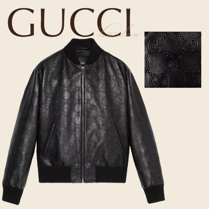 GUCCI x レザージャケット(メンズ) - 海外通販のBUYMA 正規店または公式サイト GUCCI 天然レザー リバーシブルタイプ ブルゾン レザージャケット