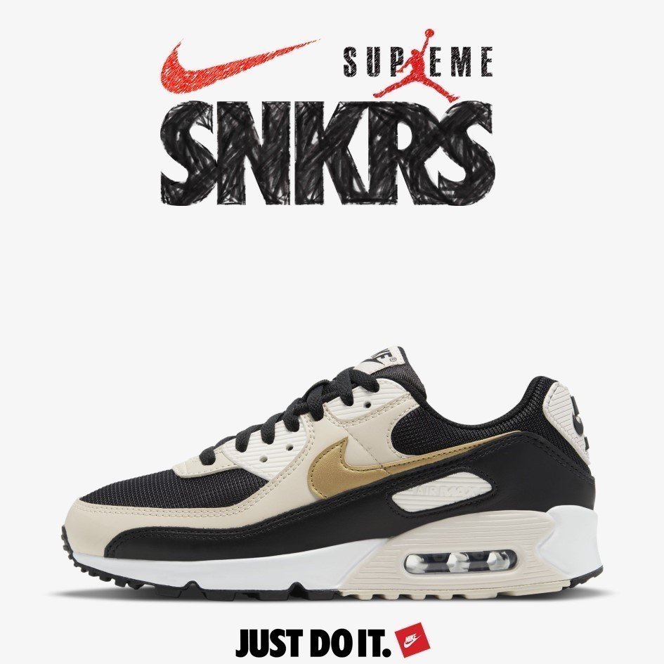 【NIKE】W AIR MAX 90 SMOKE CREAM