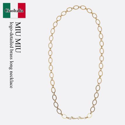ゴールド(金色)系 MiuMiu(ミュウミュウ) ネックレス・ペンダント