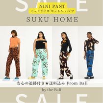 suku home デニム　チェックパンツ