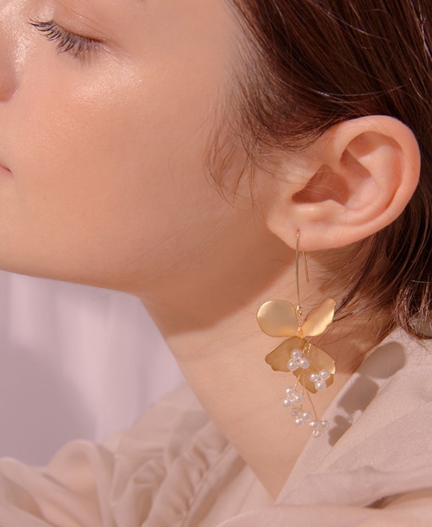 [DANA BURTON] 21FW☆Mazus Pearl Rain Drop earring
