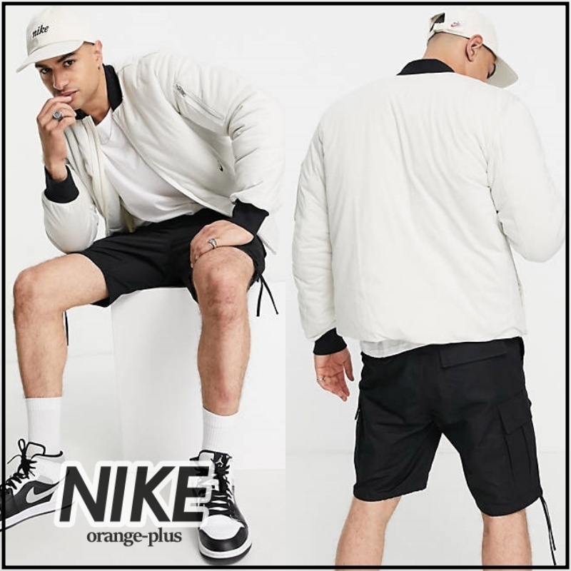 【NIKE】*プレミアム MA-1スリーブポケット ボンバージャケット* 優先配送