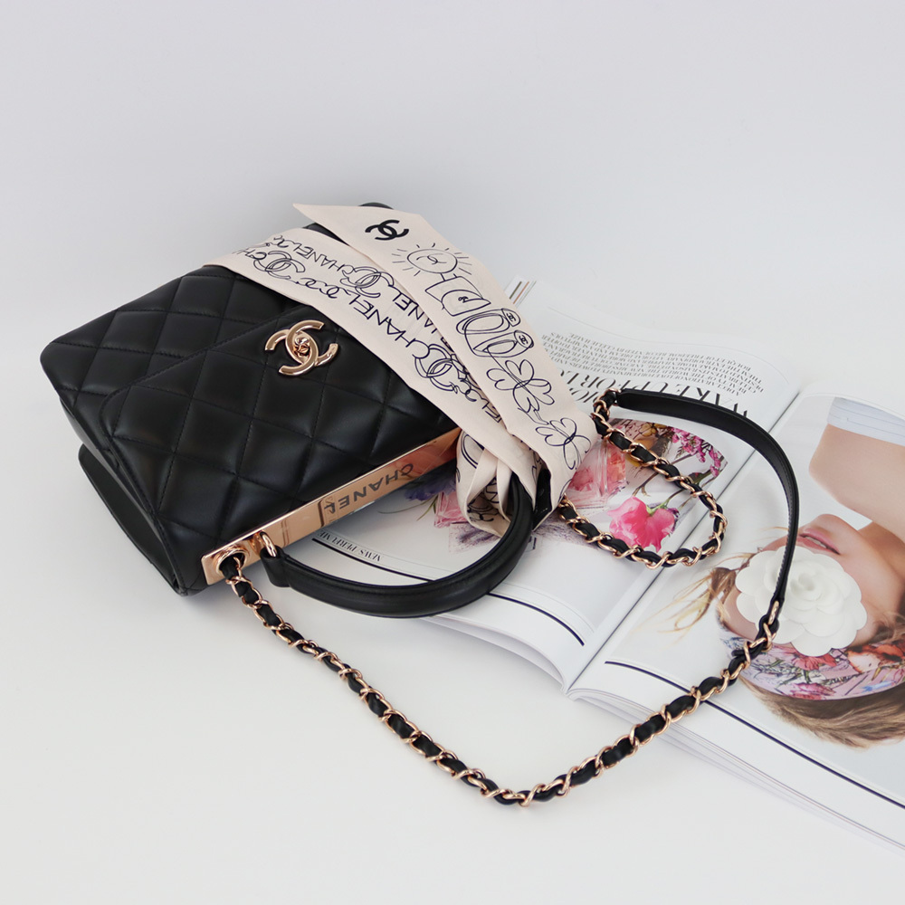 新作☆CHANEL トップハンドル フラップ バッグTRENDY CC♪A92236 ...