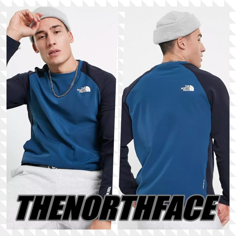 *THENORTHFACE* Tekware コントラストスリーブスウェット/送料込 スウェット・トレーナー *THENORTHFACE* Tekware コントラストスリーブスウェット/送料込 スウェット・トレーナー