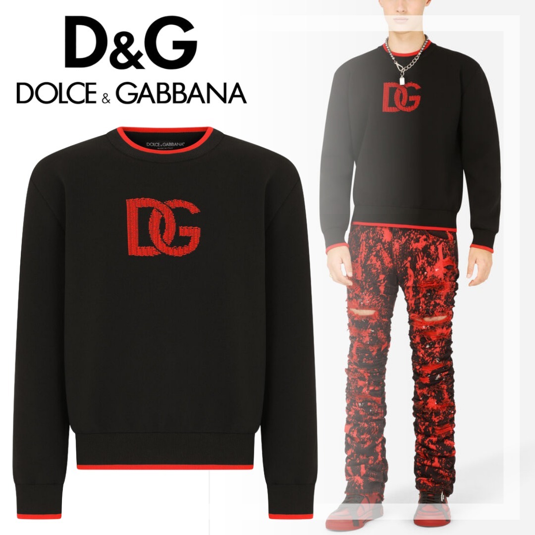 新作】D&G クルーネックセーター DGロゴジャカード 直営店 - www ...