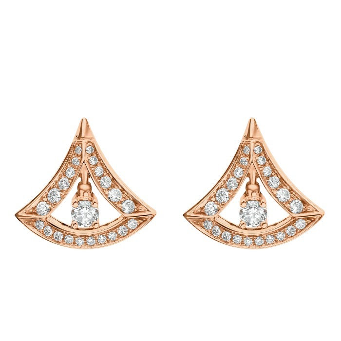 送料無料 通販 ブルガリ BVLGARI ディーヴァドリーム ピンクゴールド ピアス アクセサリー