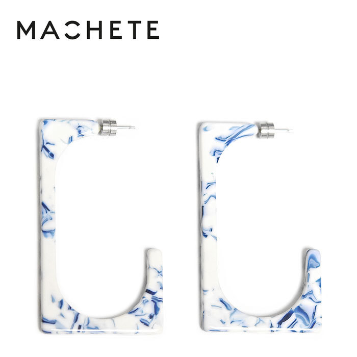 【国内即発】≪MACHETE≫レクタングル ピアス (Toile)