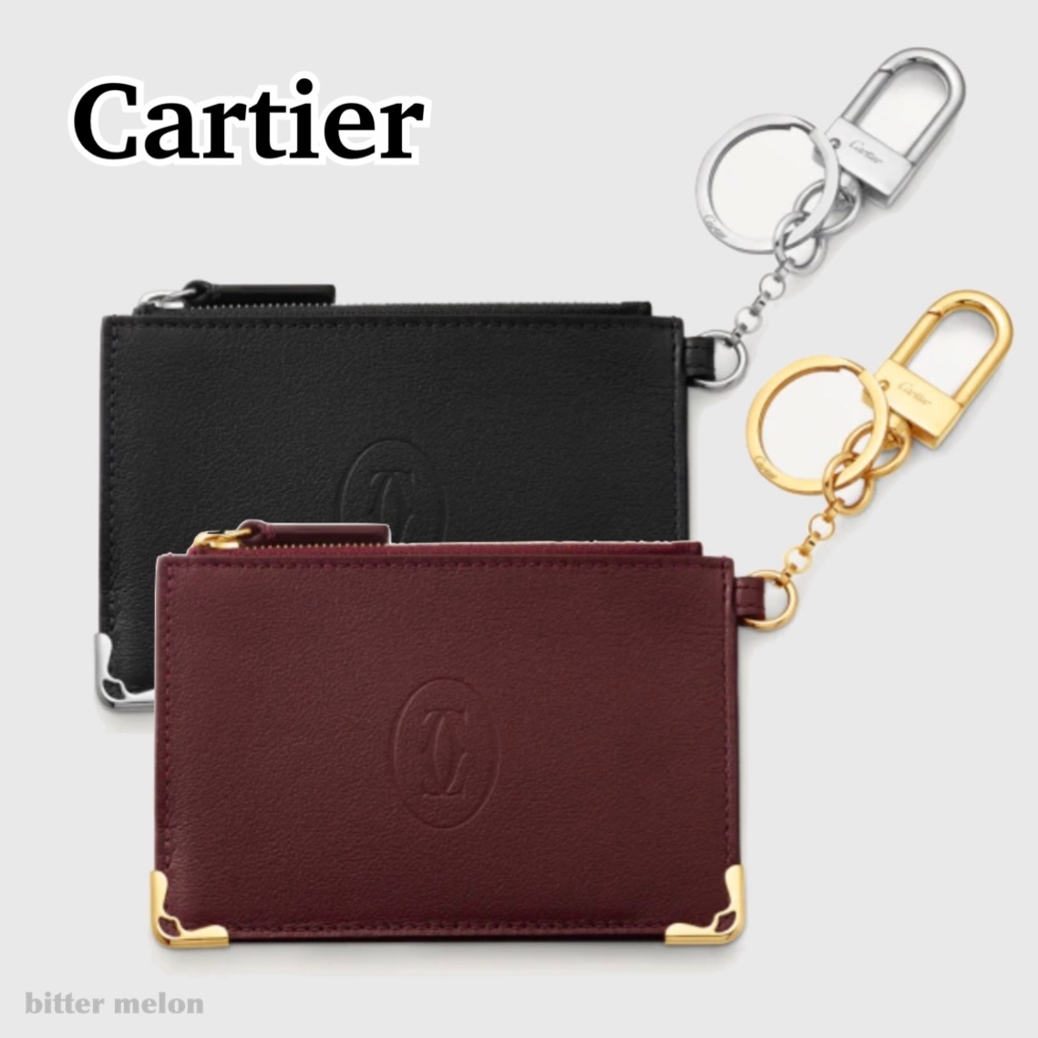 Cartier ◆マスト ドゥ カルティエ◆ キーリング ケース ポーチ