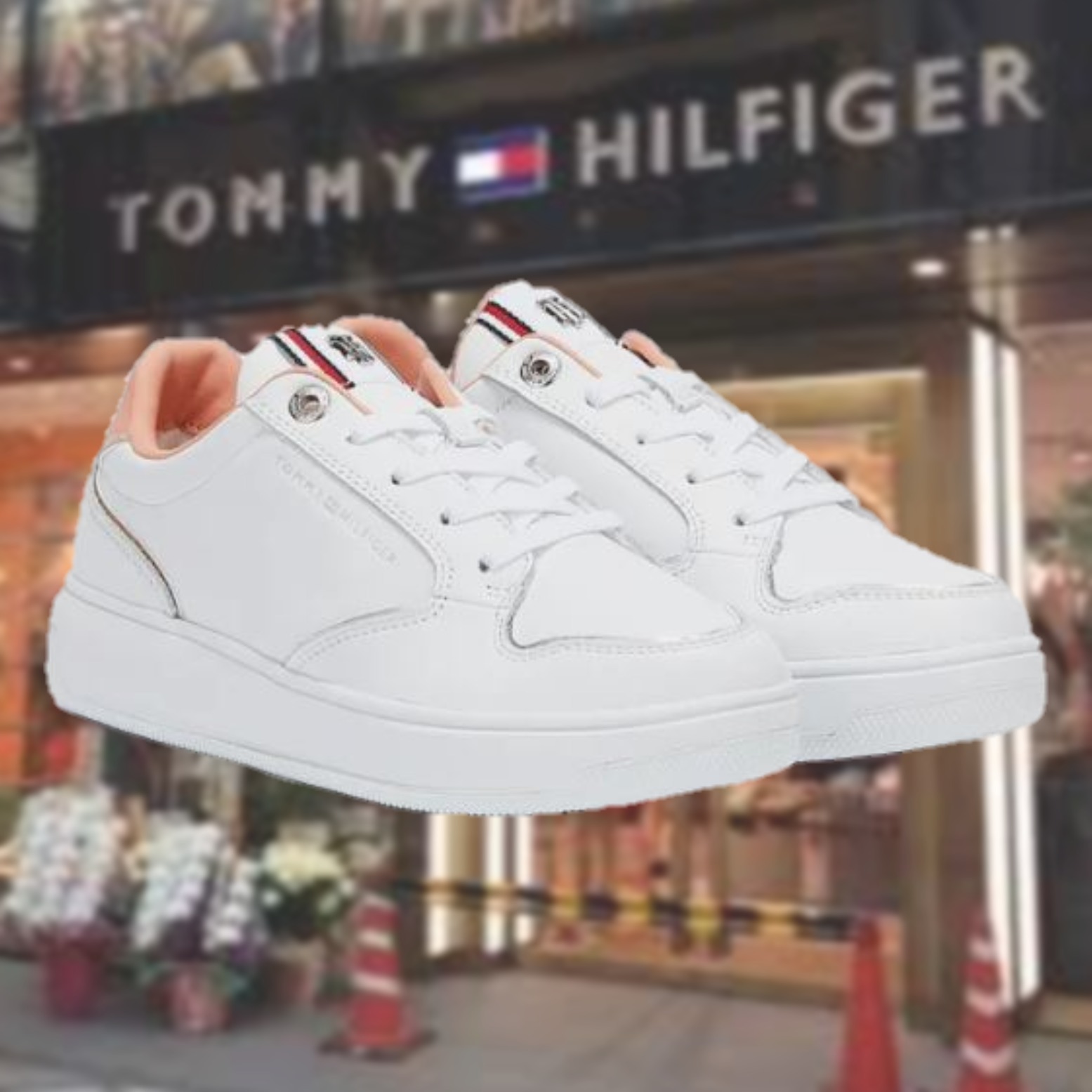 Tommy Hilfiger スニーカー ★関税送料込み★Tommy Hilfiger★カップソールレザースニーカー(2)