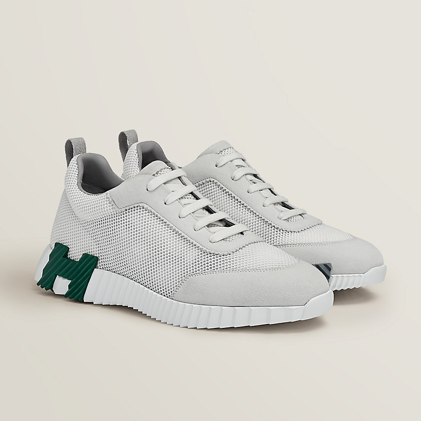HERMES スニーカー《Bouncing/バウンシング》Blanc/verte 直営店