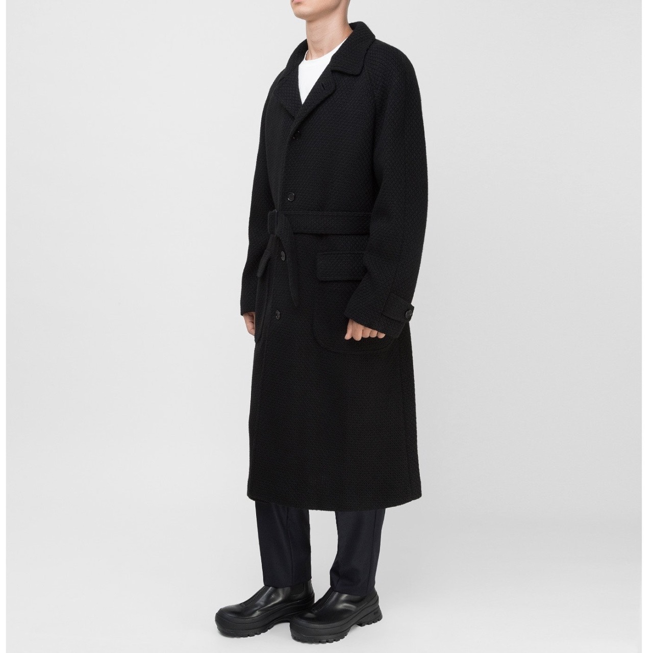 Dolce Gabbana コートその他 DOLCEGABBANA* コート シングルブレスト ベルト付き ウール(4)