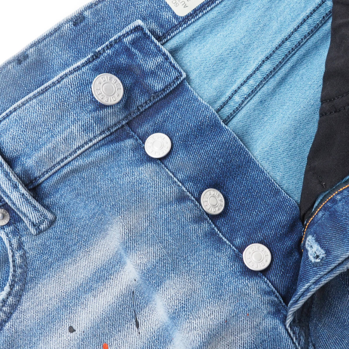 DIESEL デニム・ジーパン 【国内在庫】DIESEL TEPPHAR-X 009BN ペイント加工 デニム(9)