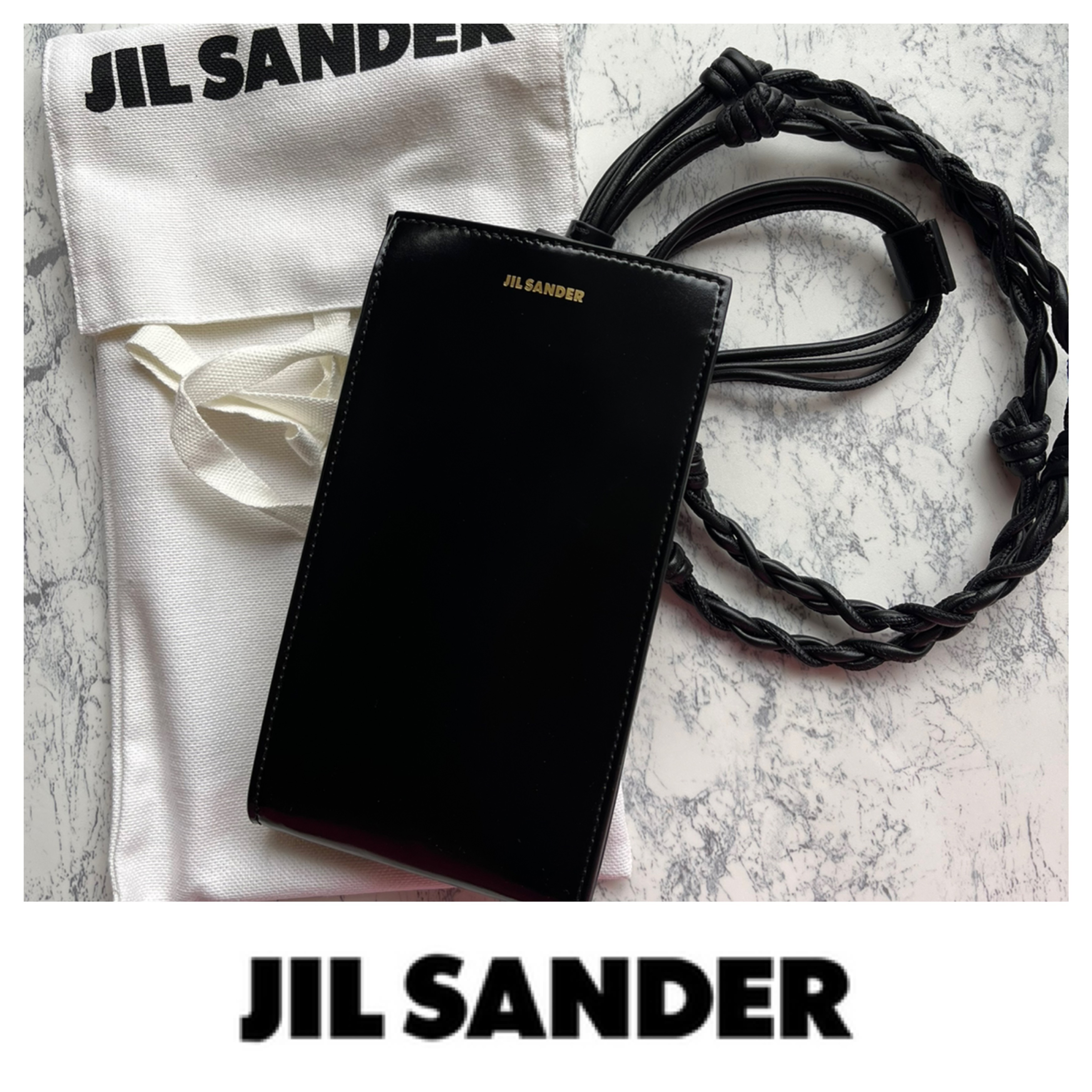 【Jil Sander】TANGLE フォンケース Black