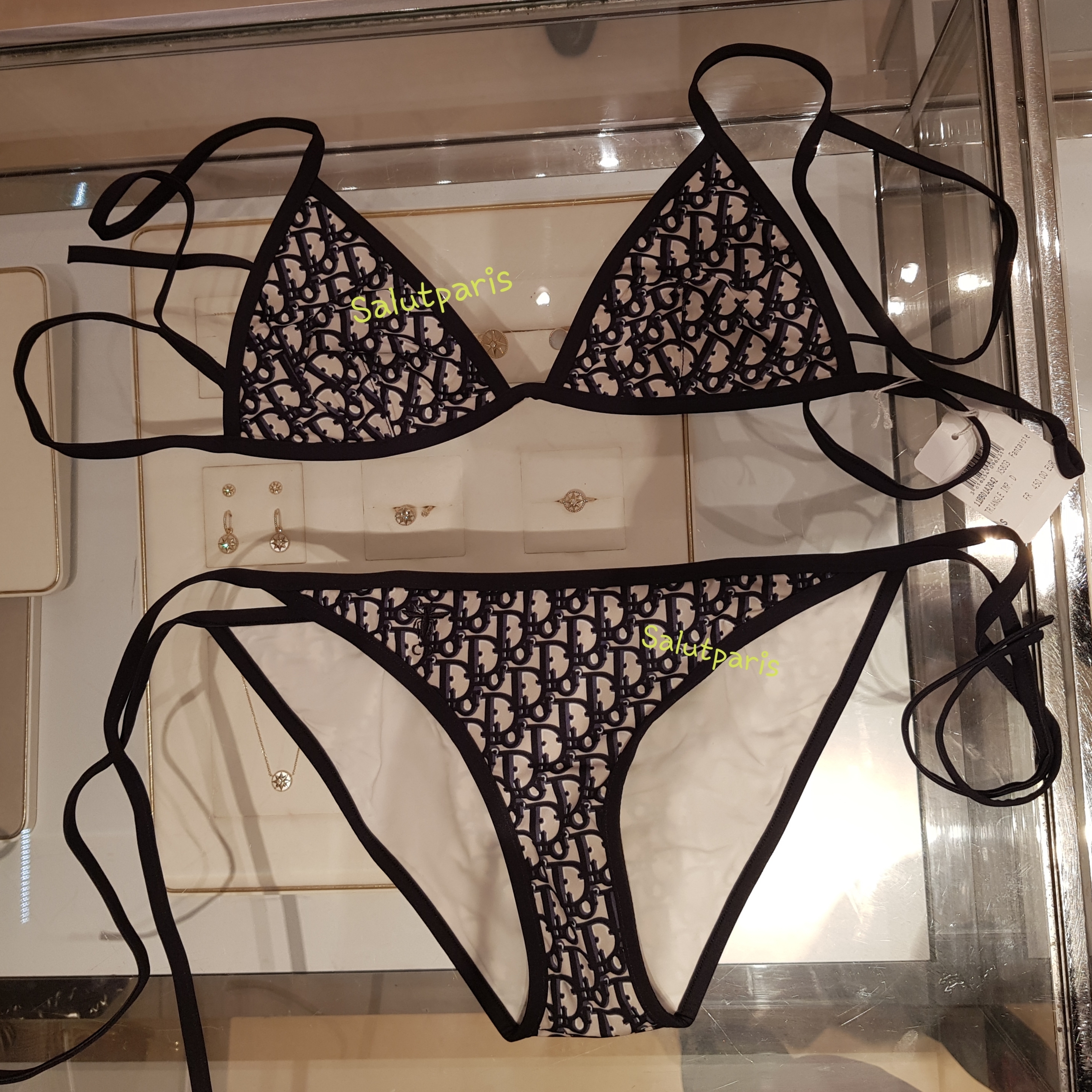 白木/黒塗り 新品未使用 Dior クリスチャンディオール ビキニMサイズ