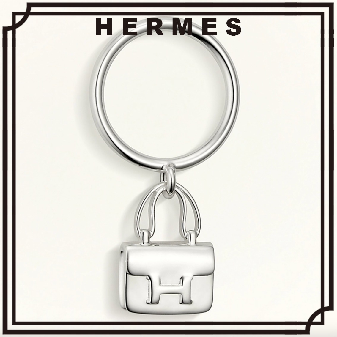 【日本未入荷】HERMES リング アミュレット コンスタンス 直営店