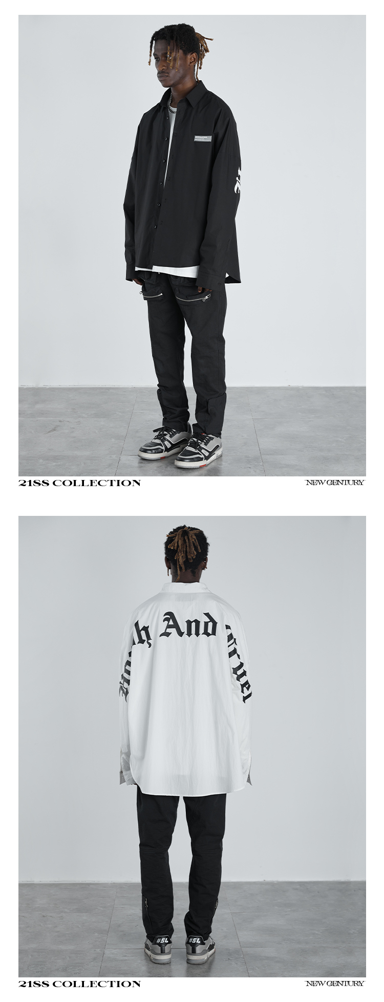 HARSH AND CRUEL シャツ VIP価格☆HARSHCRUELでかロゴ長袖シャツ(14)