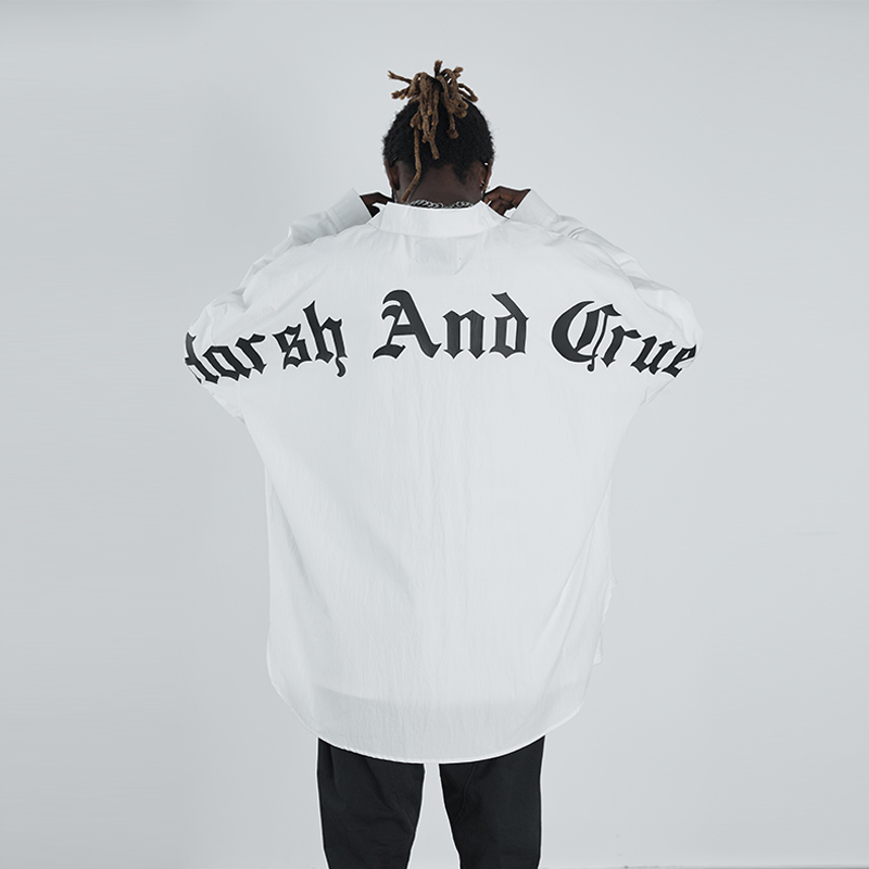 HARSH AND CRUEL シャツ VIP価格☆HARSHCRUELでかロゴ長袖シャツ(16)