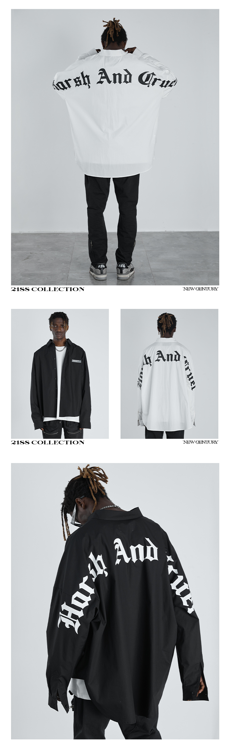 HARSH AND CRUEL シャツ VIP価格☆HARSHCRUELでかロゴ長袖シャツ(17)