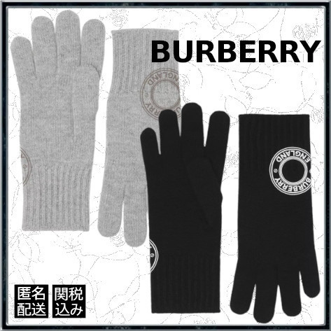 スマホ/タブレット 【BURBERRY】ロゴグラフィック カシミアブレンド