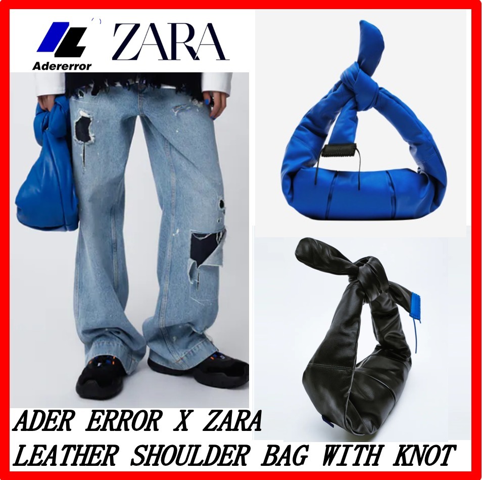 レアコラボ★Ader Error xZara★LEATHER SHOULDER BAG WITH KNOT