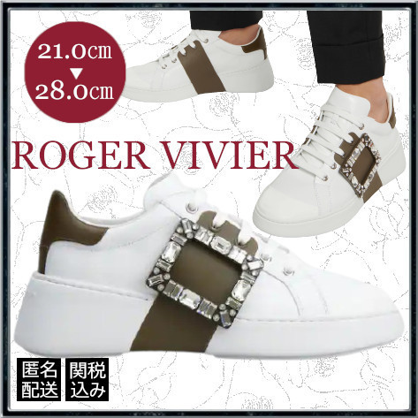 純正クーポン ROGER VIVIER◇「ヴィヴ スケート」ストラスバックル