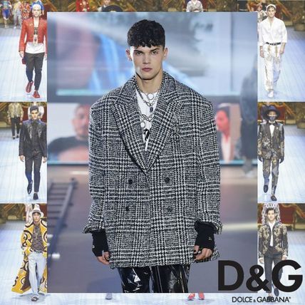 美品 DOLCE&GABBANA ドルチェ&ガッバーナ GOLD チェック柄