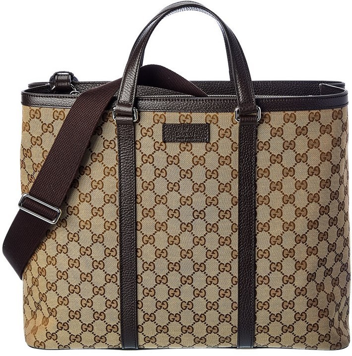 GUCCI(グッチ) GGキャンバス&レザー 2WAY トート 関税送料込