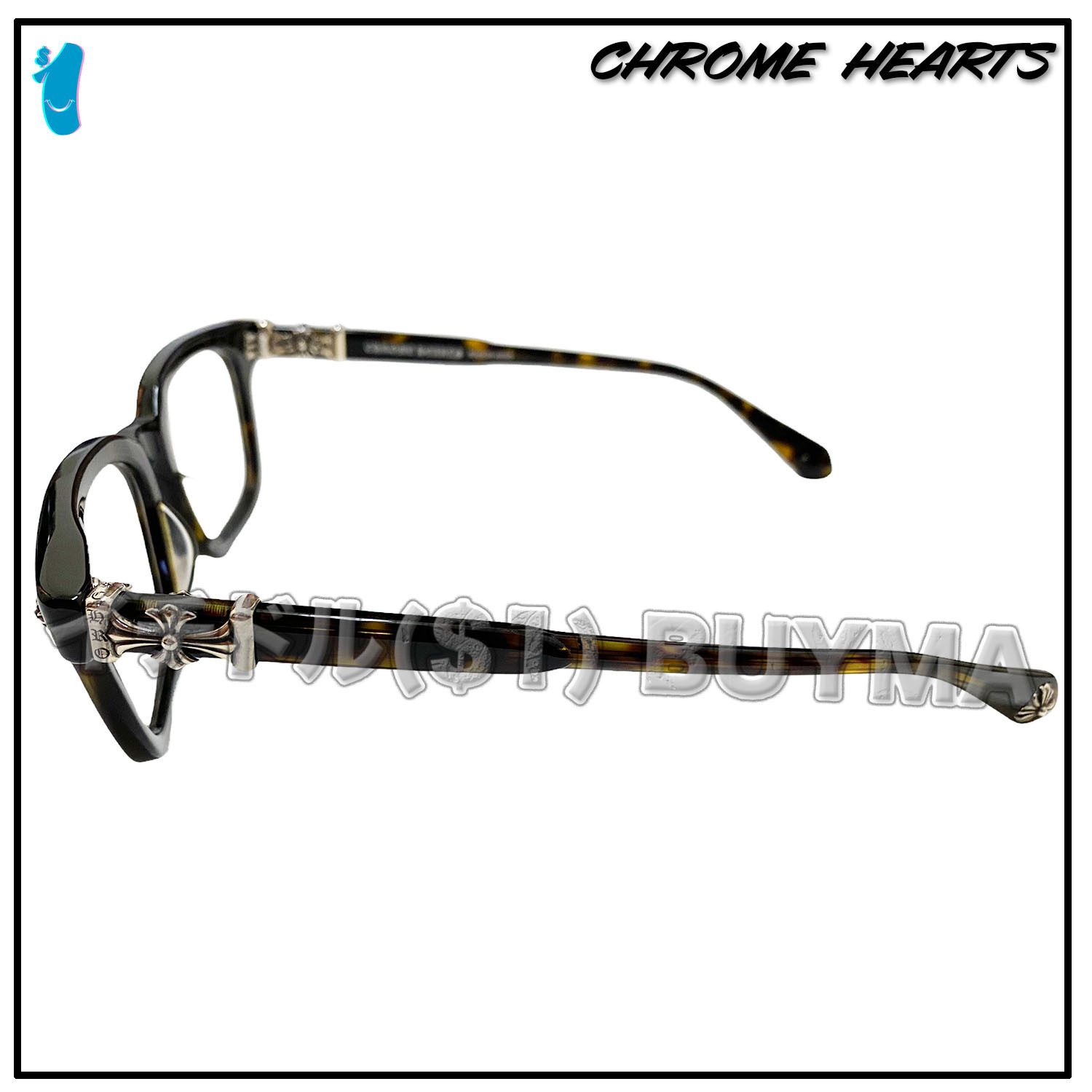 クロムハーツ COX UCKER CHクロス メガネ 眼鏡 アイウェア CHROME HEARTS クロムハーツ メガネ 眼鏡 アイウェア COX UCKER