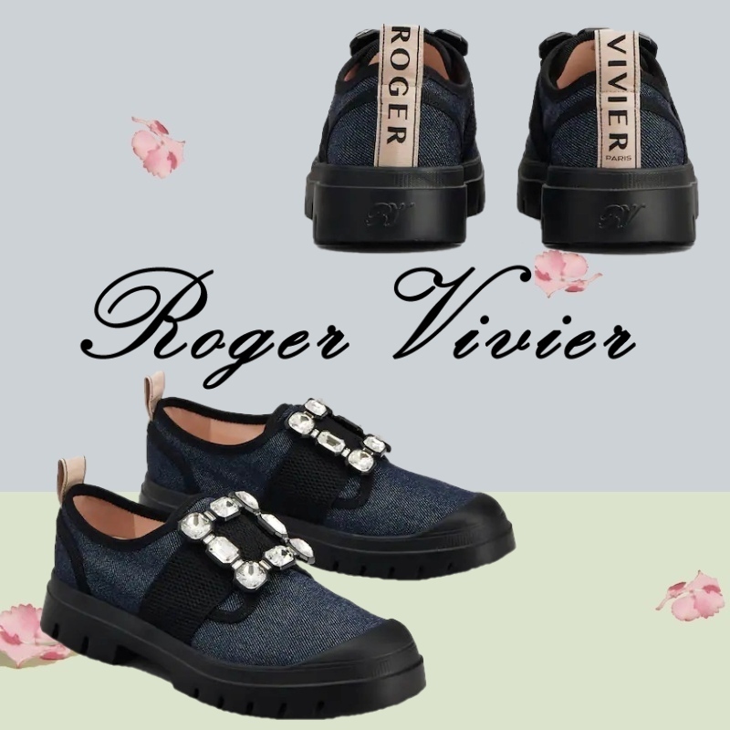 有名な高級ブランド 新作【直営店】Roger Vivier Walky Viv デニム スニーカー スニーカー 有名な高級ブランド 新作【直営店】Roger Vivier Walky Viv デニム スニーカー スニーカー