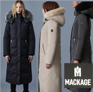 ブルーフォックスファー☆ロングダウン☆MACKAGE☆KELSIE