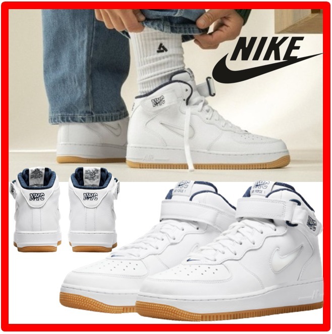 2021年ファッション福袋 ☆【NIKE】☆Air Force "White"☆23.5-30cm NYC Mid 1 スニーカー 2021年ファッション福袋 ☆【NIKE】☆Air Force "White"☆23.5-30cm NYC Mid 1 スニーカー