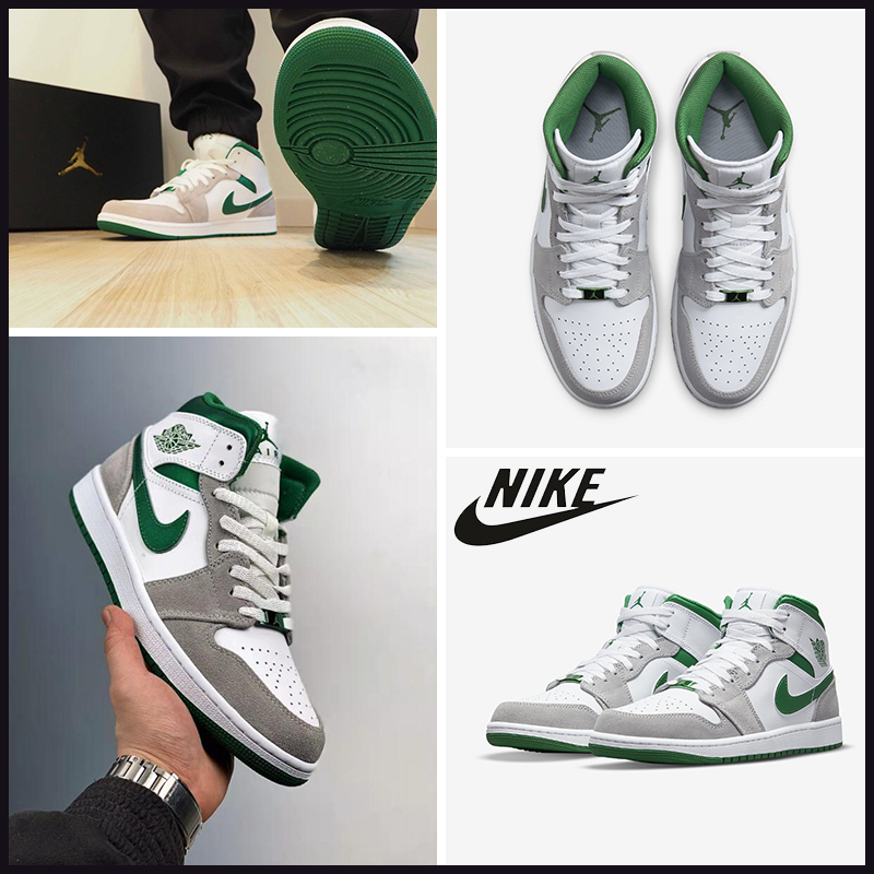 【NIKE】★★Air Jordan 1 Mid Green Grey★(25-29cm)★正規品★