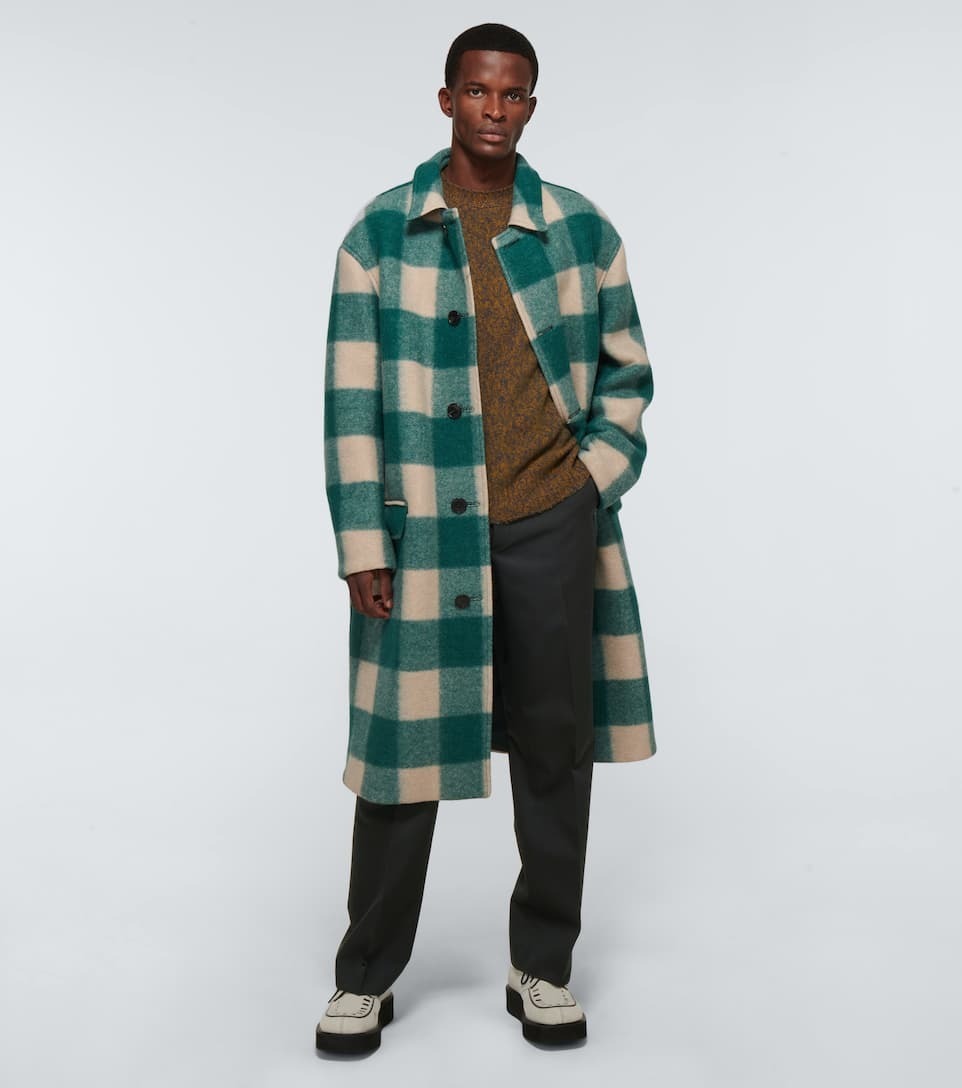 MARNI スラックス 【MARNI】大人!シングルプレスプリーツ ベルト ウール パンツ(3)