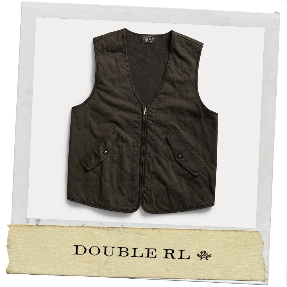 ★RRL★ アメカジ ★ キルティングジャージーベスト ベスト・ジレ ★RRL★ アメカジ ★ キルティングジャージーベスト ベスト・ジレ
