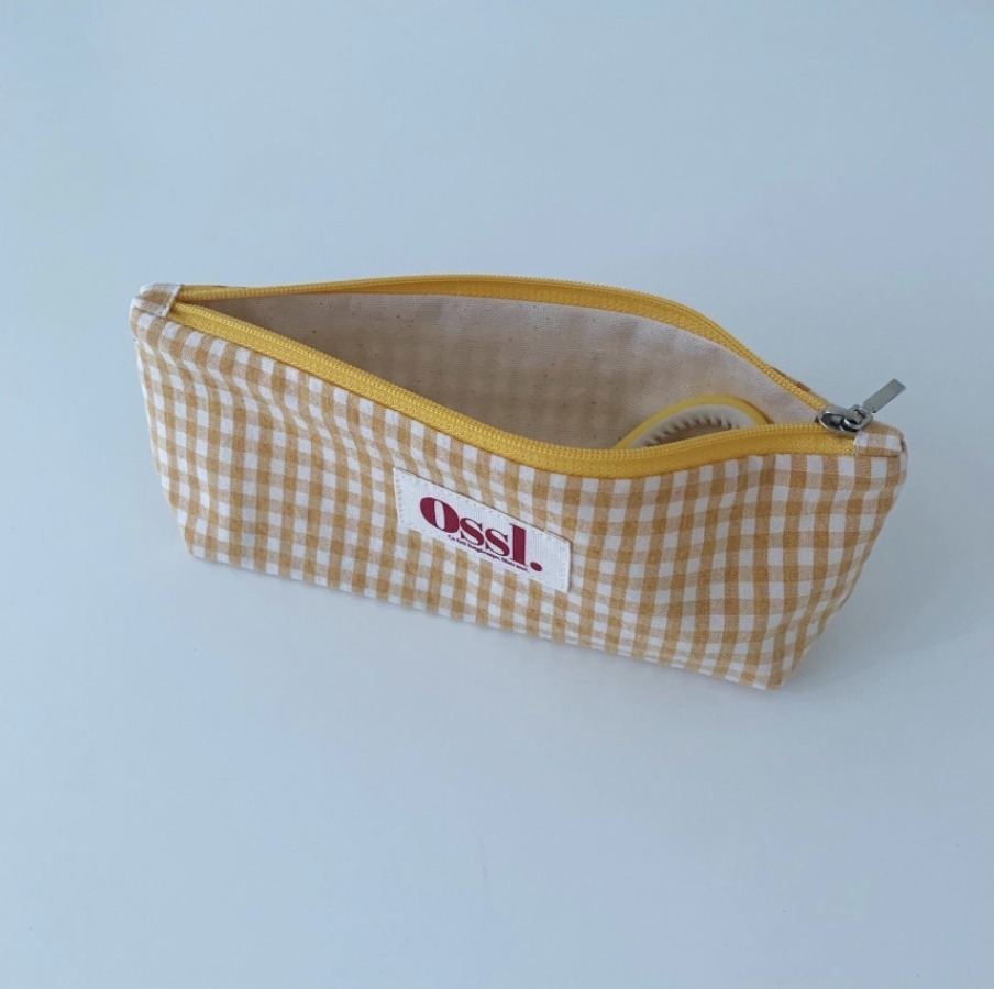 Ossl ペンケース 韓国人気【Ossl.】ハンドメイド カラーチェックペンケース 全5色(6)
