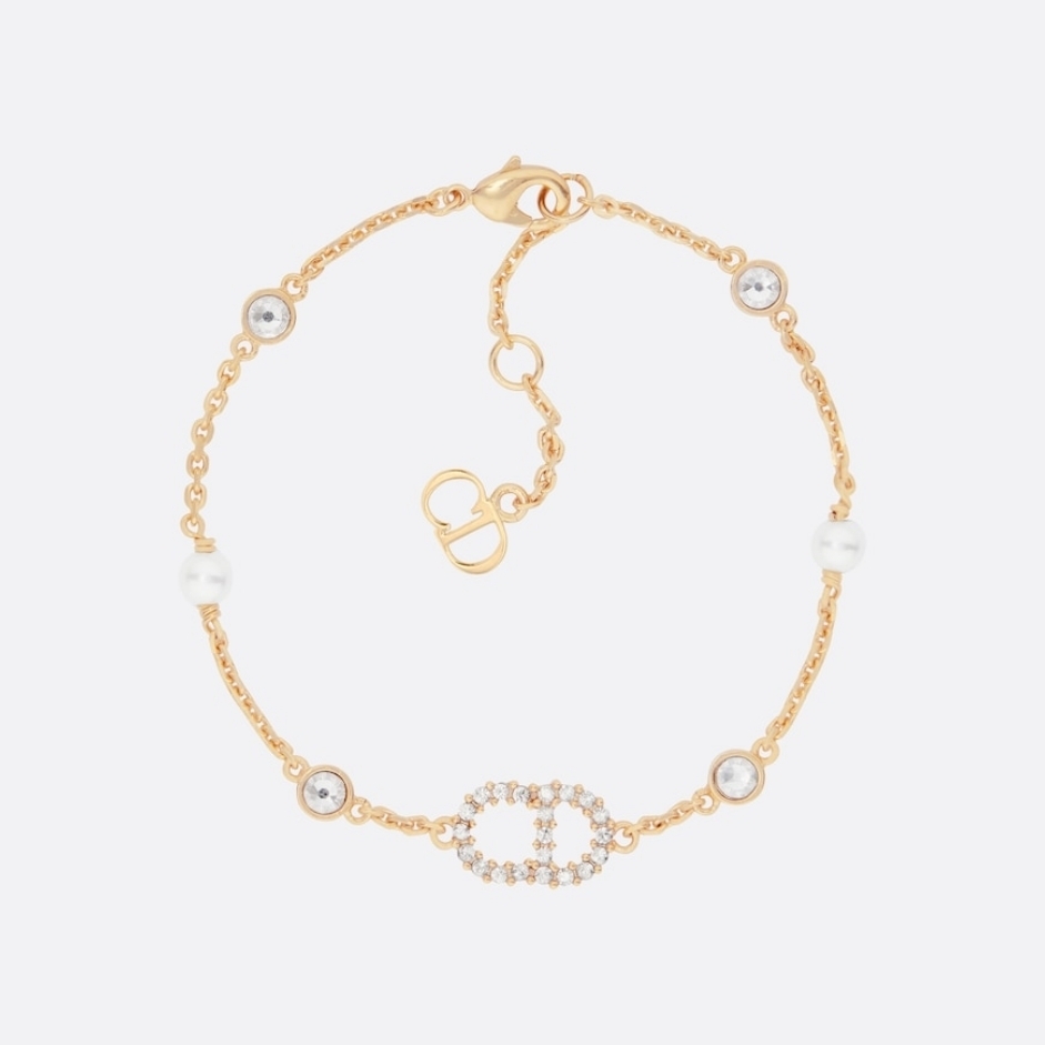 直営店買付*DIOR*CLAIR D LUNE ブレスレット クリスタルCDロゴ