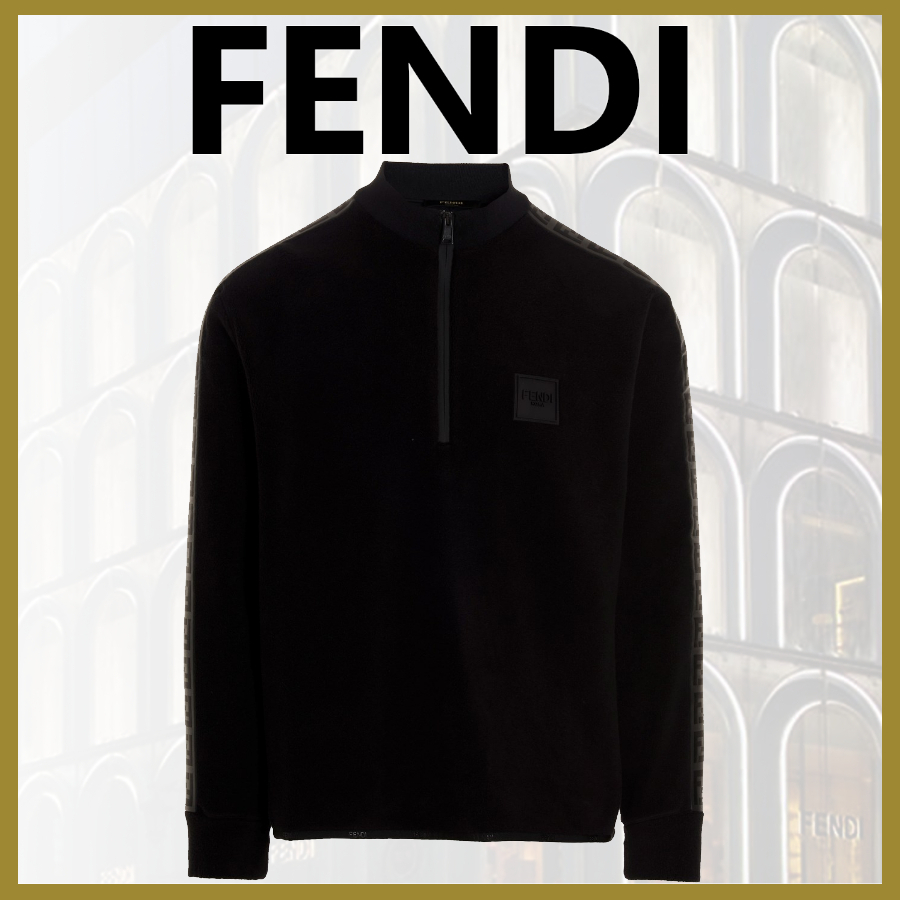 【2022福袋】 【22SS】FENDI ジップアップ フリース セーター ブラック FFロゴ ニット・セーター 【2022福袋】 【22SS】FENDI ジップアップ フリース セーター ブラック FFロゴ ニット・セーター