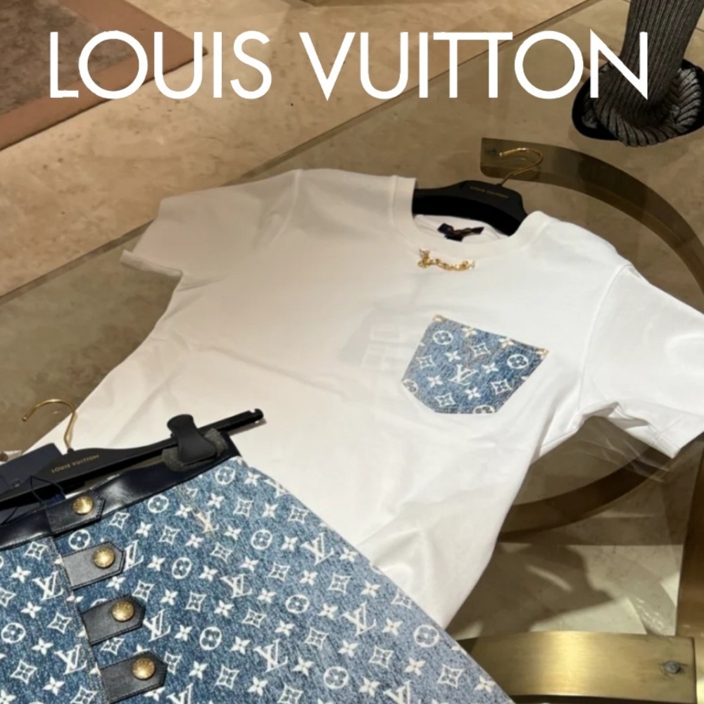 【最安値に挑戦】 22SS【LV直営買付】モノグラムポケットTシャツ ☆ デニム Tシャツ・カットソー 【最安値に挑戦】 22SS【LV直営買付】モノグラムポケットTシャツ ☆ デニム Tシャツ・カットソー