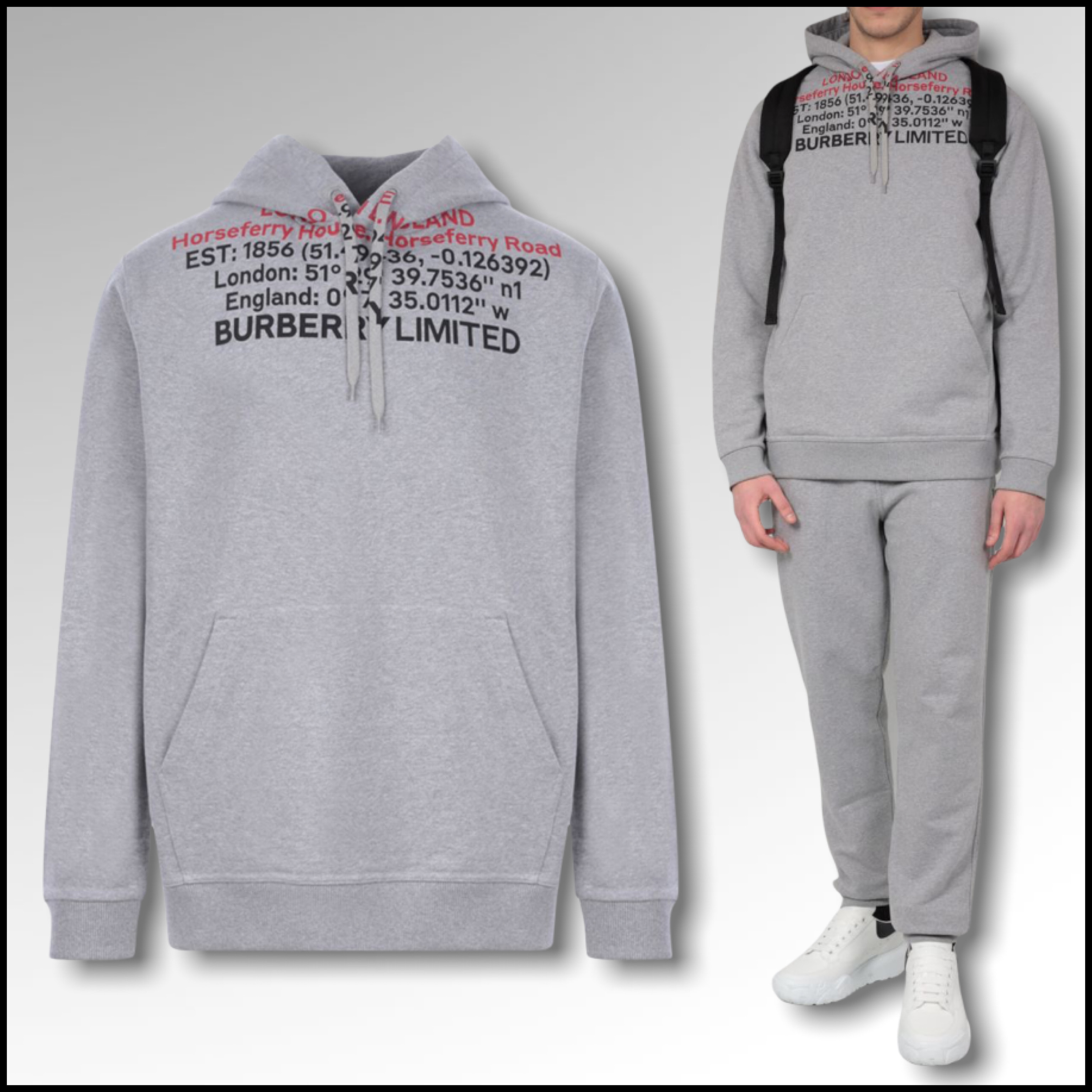 【正規通販】 関税込バーバリーBURBERRYロケーションプリントコットンパーカー パーカー・フーディ 【正規通販】 関税込バーバリーBURBERRYロケーションプリントコットンパーカー パーカー・フーディ