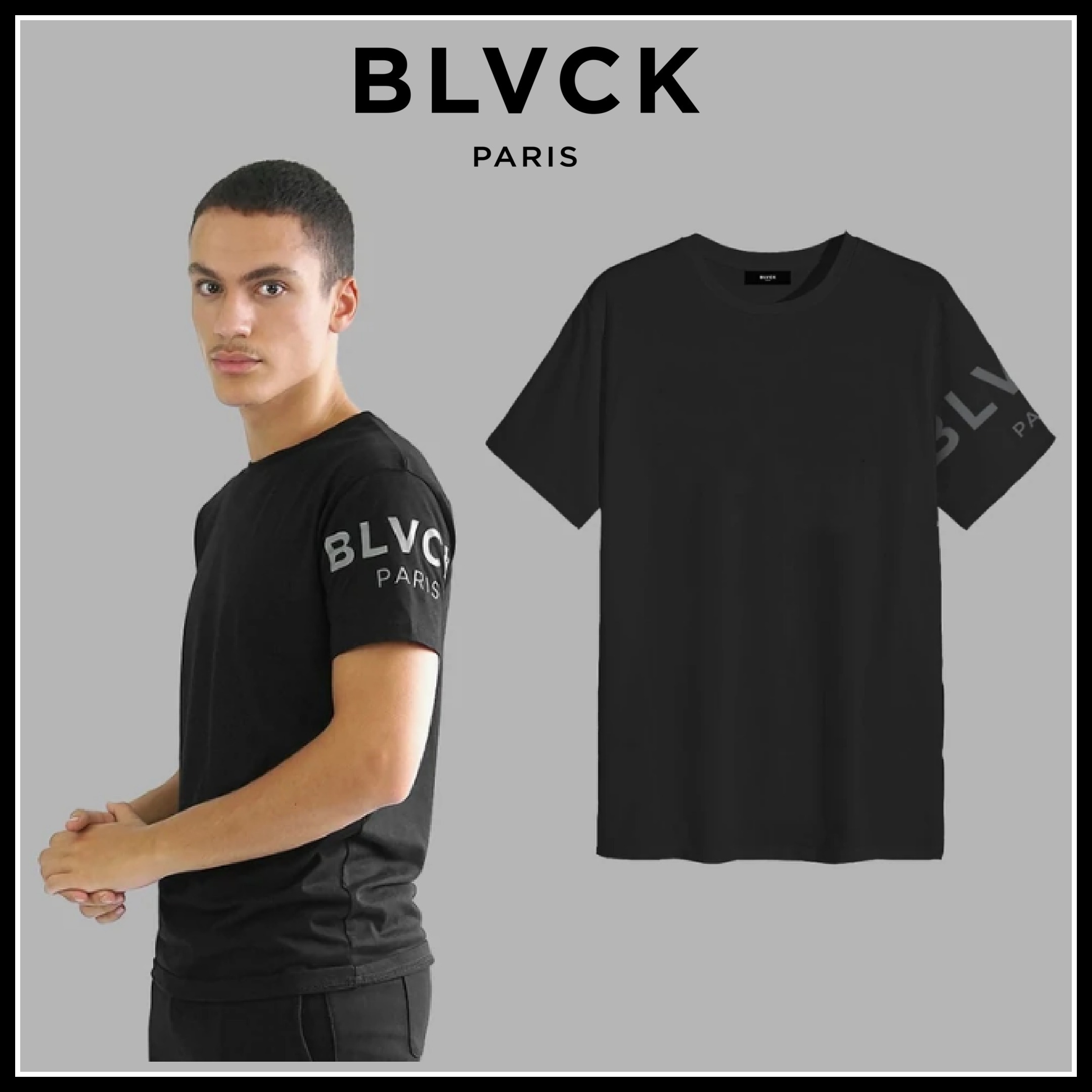 人気ブランド♪ ★ BLVCK PARIS ★ Blvck Sleeve Tee