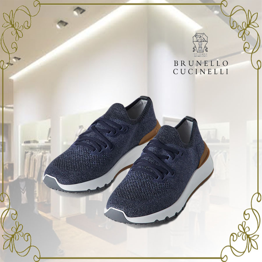 【限定特価】 【★モダン★】Brunello Cucinelli コットンニットスニーカー ☆ スニーカー 【限定特価】 【★モダン★】Brunello Cucinelli コットンニットスニーカー ☆ スニーカー