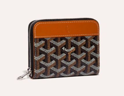 GOYARD Card Holders Unisex Blended Fabrics Plain Leather Long Wallet  Logo