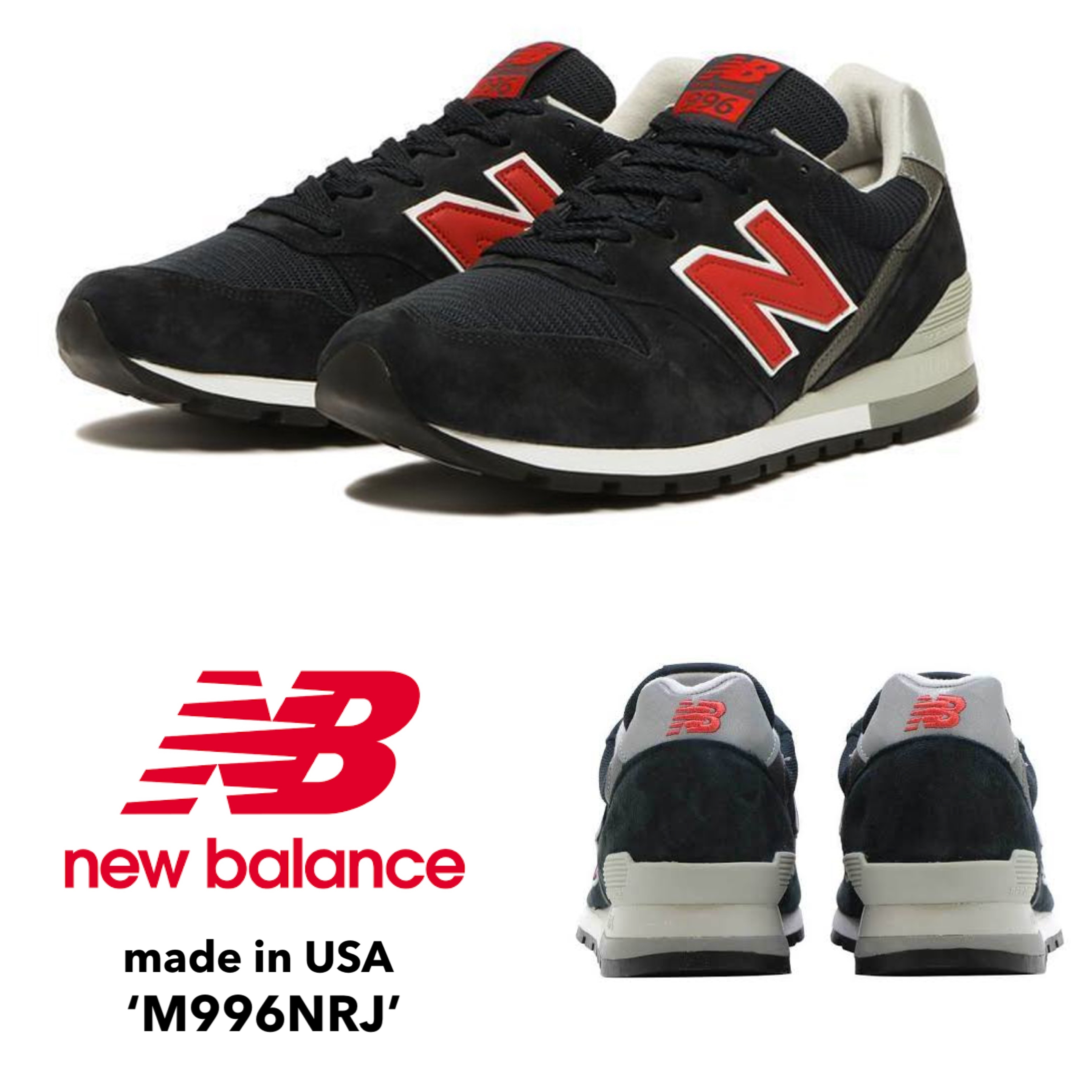 New Balance ☆ made in USA ‘M996NRJ’ Navy×Red